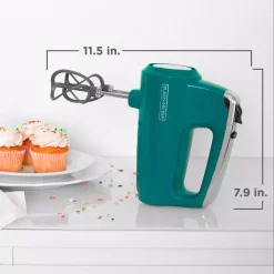 Mixers BLACK+DECKER Helix Performance Premium 5-Speed Mixer Teal Hand Mixer -Dessert Makers Popular Store teal black decker hand mixers mx600t 76 1000