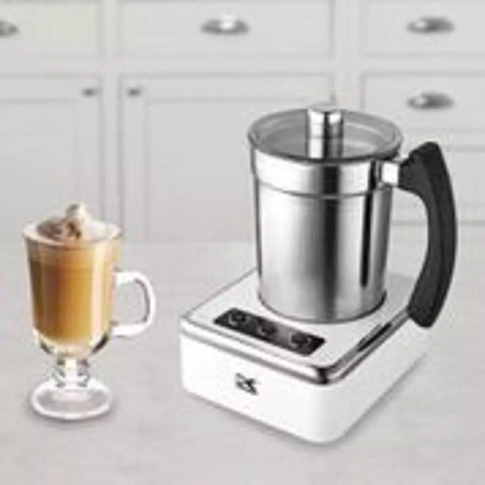Coffee Makers KALORIK 13.5 Oz. White Stainless Steel Electric Milk Frother 8 Coffee Makers KALORIK 13.5 Oz. White Stainless Steel Electric Milk Frother - Image 6