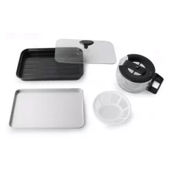 Toasters SPT Breakfast Center 1450 W 2-Slice White And Stainless Steel Toaster Oven With Griddle And Coffee Maker 13 Toasters SPT Breakfast Center 1450 W 2-Slice White And Stainless Steel Toaster Oven With Griddle And Coffee Maker -Dessert Makers Popular Store white and stainless steel spt toaster ovens bm 1120w 44 1000