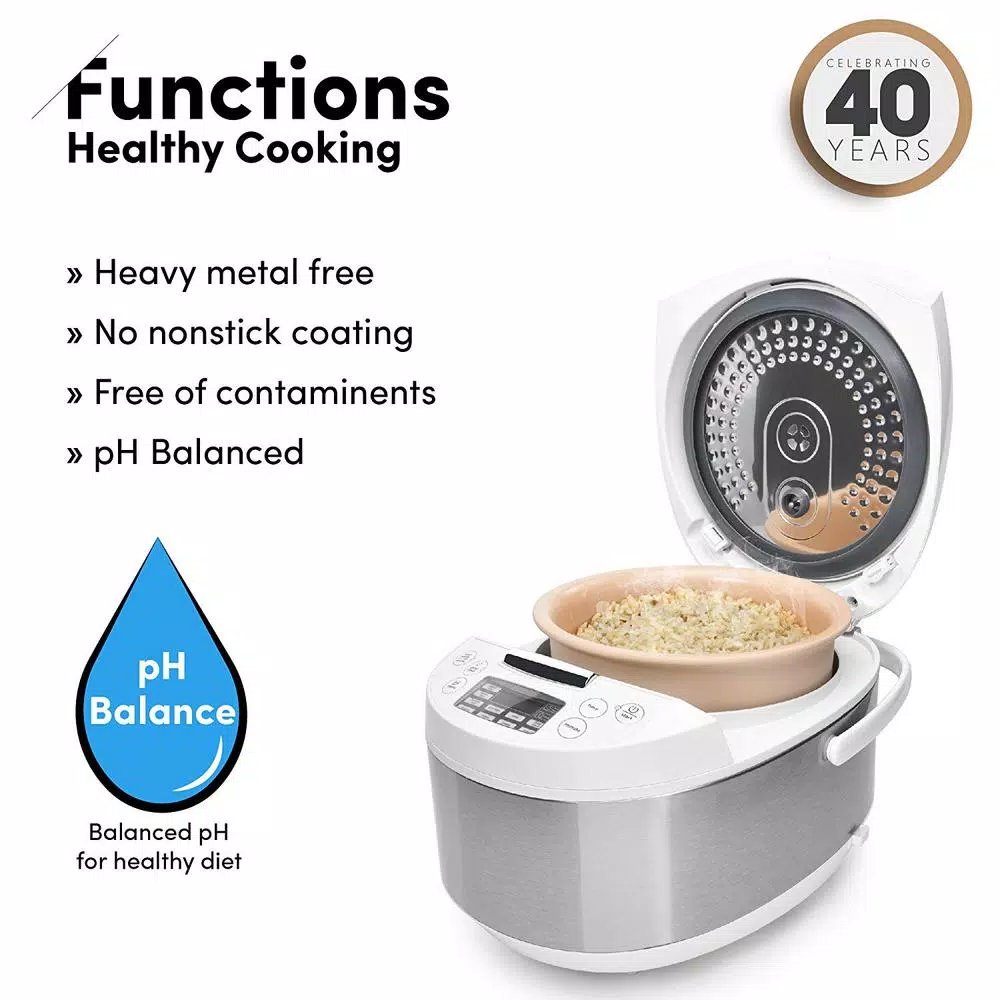 Cookers AROMA 3 Qt. White Electric Multicooker 6 Cookers AROMA 3 Qt. White Electric Multicooker - Image 4