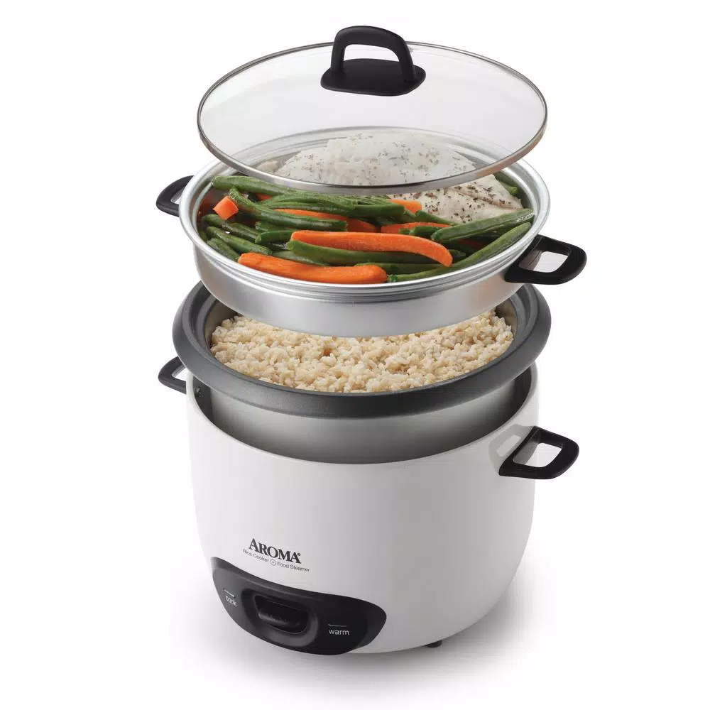Cookers AROMA Pot-Style 6-Cup White Rice Cooker 9 Cookers AROMA Pot-Style 6-Cup White Rice Cooker - Image 7