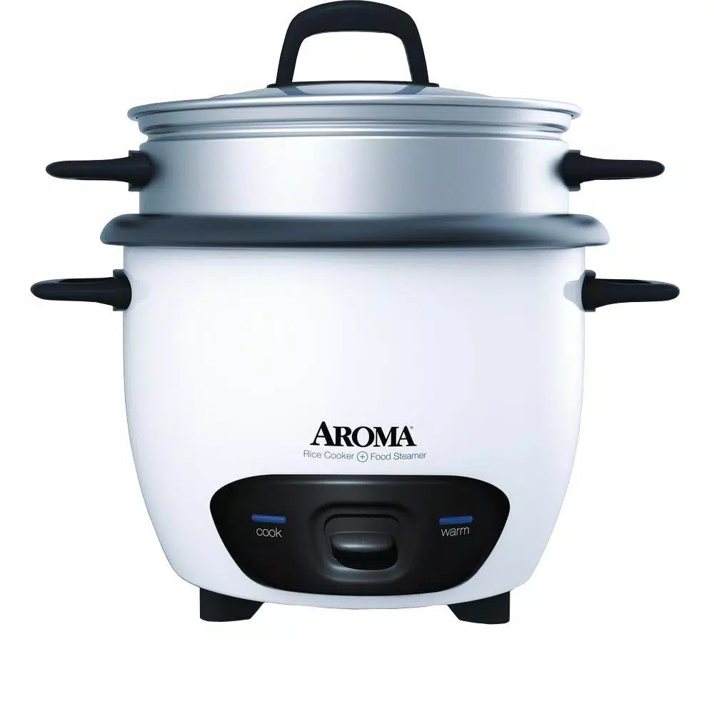 Cookers AROMA Pot-Style 6-Cup White Rice Cooker 3 Cookers AROMA Pot-Style 6-Cup White Rice Cooker