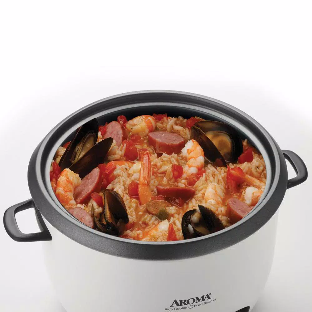 Cookers AROMA Pot-Style 6-Cup White Rice Cooker 6 Cookers AROMA Pot-Style 6-Cup White Rice Cooker - Image 4