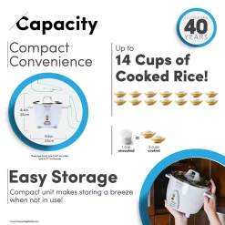 Cookers AROMA 14-Cup Rice Cooker In White 15 Cookers AROMA 14-Cup Rice Cooker In White -Dessert Makers Popular Store white aroma rice cookers arc 757sg 76 1000