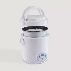 Cookers AROMA 3-Cup White Mini Rice Cooker With Non-Stick Cooking Pot 17 Cookers AROMA 3-Cup White Mini Rice Cooker With Non-Stick Cooking Pot -Dessert Makers Popular Store white aroma rice cookers mrc 903d 1f 1000