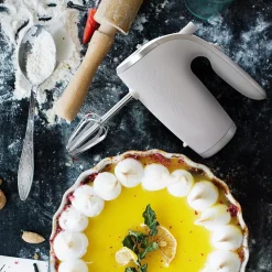 Mixers Better Chef 5-Speed 150-Watt White Hand Mixer With Silver Accents -Dessert Makers Popular Store white better chef hand mixers 98596682m 4f 1000