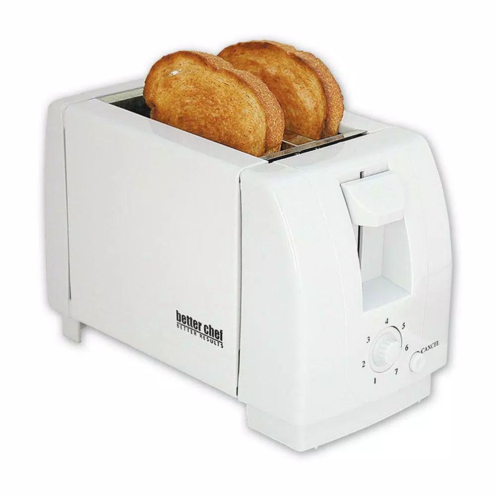 Toasters Better Chef 2-Slice White Wide Slot Toaster 3 Toasters Better Chef 2-Slice White Wide Slot Toaster