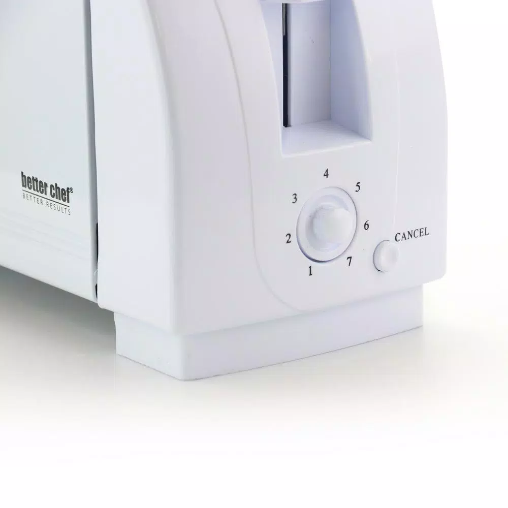 Toasters Better Chef 2-Slice White Wide Slot Toaster 4 Toasters Better Chef 2-Slice White Wide Slot Toaster - Image 2