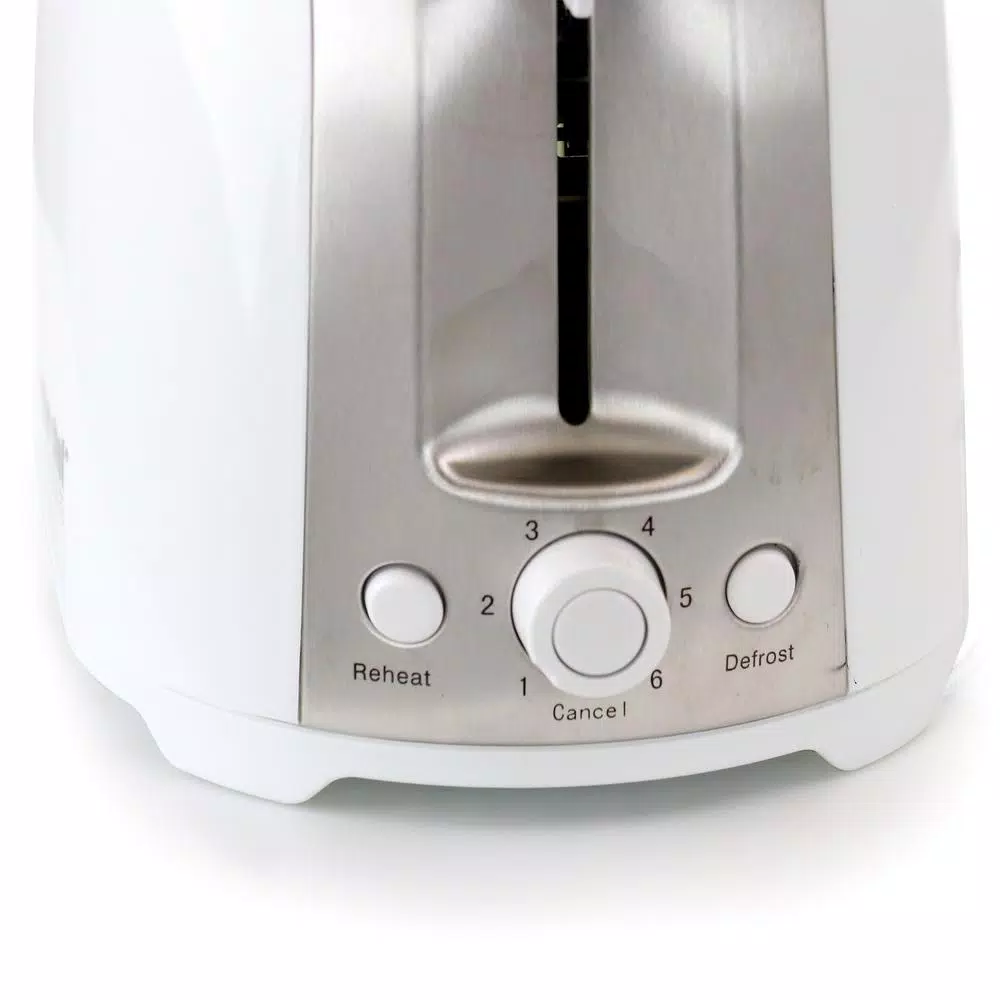 Toasters Better Chef 2-Slice White Wide Slot Toaster With Cool-Touch Exterior 4 Toasters Better Chef 2-Slice White Wide Slot Toaster With Cool-Touch Exterior - Image 2