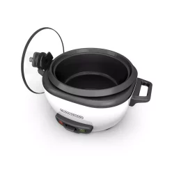 Cookers BLACK+DECKER 3-Cup White Rice Cooker With Steaming Basket And Non-Stick Pot -Dessert Makers Popular Store white black decker rice cookers rc503 77 1000