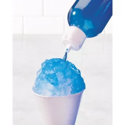 Dessert Makers Nostalgia 8 Oz. Blue And White Countertop Snow Cone Machine -Dessert Makers Popular Store white blue nostalgia snow cone machines ism1000 fa 1000
