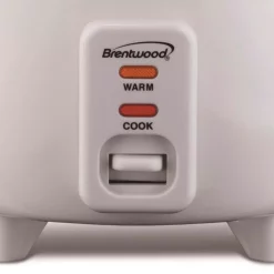 Cookers Brentwood Appliances 5-Cup White Rice Cooker With Food Steamer -Dessert Makers Popular Store white brentwood appliances rice cookers ts 600s 1f 1000
