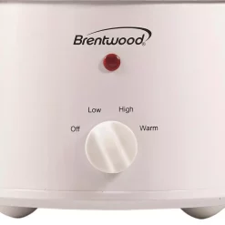 Cookers Brentwood Appliances 1.5 Qt. White Slow Cooker 12 Cookers Brentwood Appliances 1.5 Qt. White Slow Cooker -Dessert Makers Popular Store white brentwood appliances slow cookers sc 115w c3 1000