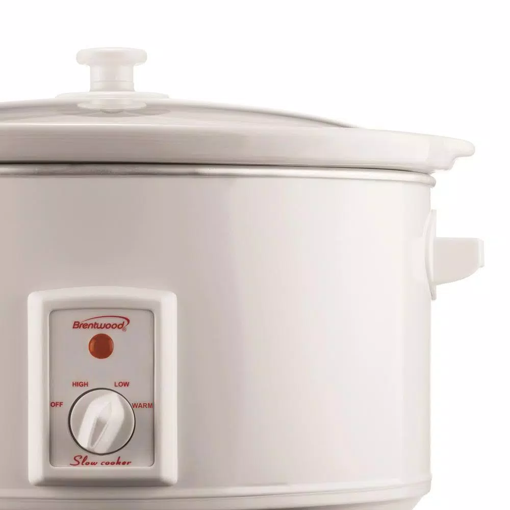 Cookers Brentwood Appliances 8 Qt. White Slow Cooker 5 Cookers Brentwood Appliances 8 Qt. White Slow Cooker - Image 3