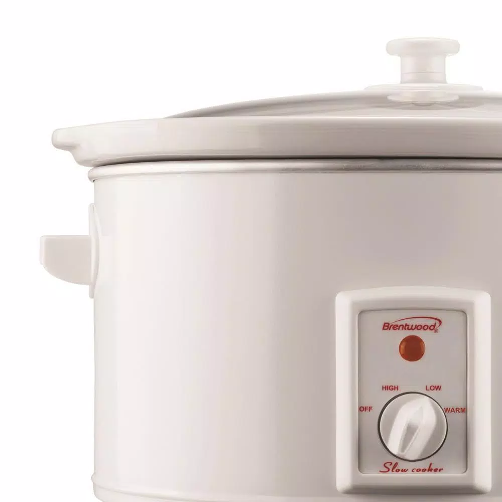 Cookers Brentwood Appliances 8 Qt. White Slow Cooker 4 Cookers Brentwood Appliances 8 Qt. White Slow Cooker - Image 2