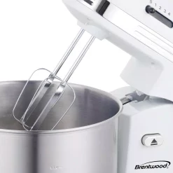 Mixers Brentwood Appliances 3 Qt. 5-Speed White With Stainless Steel Mixing Bowl Stand Mixer 14 Mixers Brentwood Appliances 3 Qt. 5-Speed White With Stainless Steel Mixing Bowl Stand Mixer -Dessert Makers Popular Store white brentwood appliances stand mixers sm 1162w 44 1000