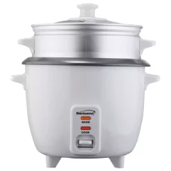 Cookers Brentwood 10-Cup White Steam Rice Cooker