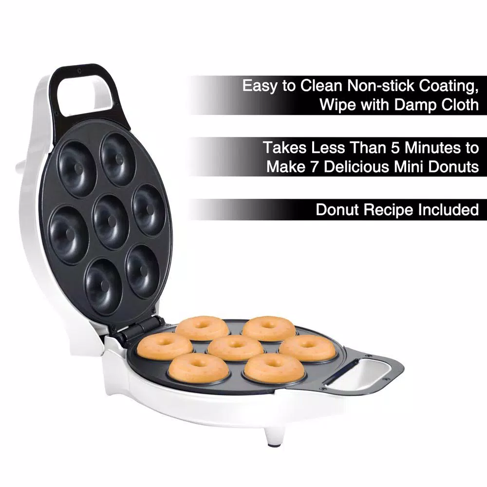 Dessert Makers Chef Buddy 750 W White Mini Donut Maker 5 Dessert Makers Chef Buddy 750 W White Mini Donut Maker - Image 3