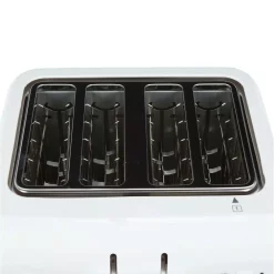 Toasters Cuisinart Compact 4-Slice White Wide Slot Toaster With Crumb Tray 12 Toasters Cuisinart Compact 4-Slice White Wide Slot Toaster With Crumb Tray -Dessert Makers Popular Store white cuisinart pop up toasters cpt 142p1 4f 1000