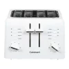 Toasters Cuisinart Compact 4-Slice White Wide Slot Toaster With Crumb Tray 1 Toasters Cuisinart Compact 4-Slice White Wide Slot Toaster With Crumb Tray -Dessert Makers Popular Store white cuisinart pop up toasters cpt 142p1 64 1000
