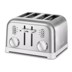 Toasters Cuisinart Classic Series 4-Slice White Wide Slot Toaster With Crumb Tray 8 Toasters Cuisinart Classic Series 4-Slice White Wide Slot Toaster With Crumb Tray -Dessert Makers Popular Store white cuisinart pop up toasters cpt 180wp1 4f 1000