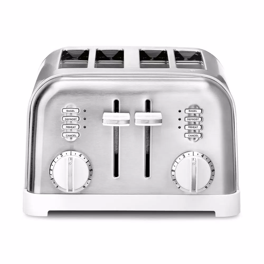 Toasters Cuisinart Classic Series 4-Slice White Wide Slot Toaster With Crumb Tray 3 Toasters Cuisinart Classic Series 4-Slice White Wide Slot Toaster With Crumb Tray
