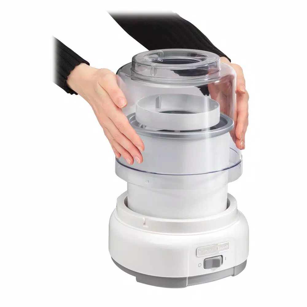 Dessert Makers Hamilton Beach 1.5 Qt. White Ice Cream Maker 5 Dessert Makers Hamilton Beach 1.5 Qt. White Ice Cream Maker - Image 3