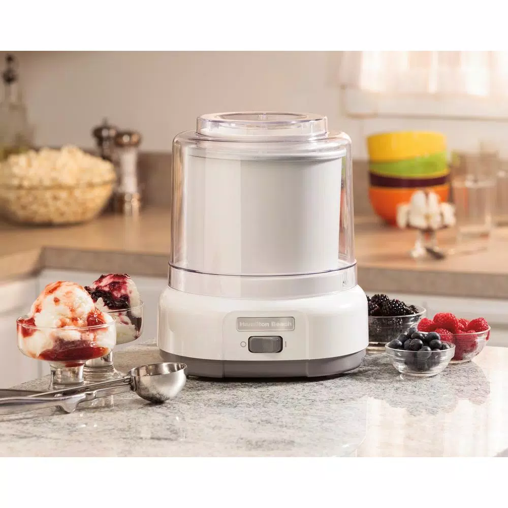 Dessert Makers Hamilton Beach 1.5 Qt. White Ice Cream Maker 8 Dessert Makers Hamilton Beach 1.5 Qt. White Ice Cream Maker - Image 6
