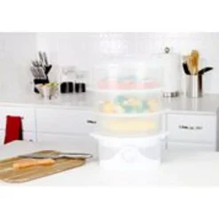 Cookers KALORIK 9.5 Qt. White Food Steamer And Rice Cooker With Built-In Timer -Dessert Makers Popular Store white kalorik rice cookers dg 33761 31 1000