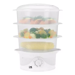 Cookers KALORIK 9.5 Qt. White Food Steamer And Rice Cooker With Built-In Timer -Dessert Makers Popular Store white kalorik rice cookers dg 33761 4f 1000