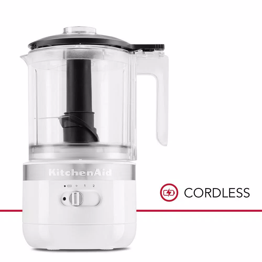 Food Processing KitchenAid Cordless 5-Cup White Food Chopper 4 Food Processing KitchenAid Cordless 5-Cup White Food Chopper - Image 2
