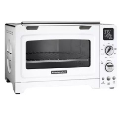 Toasters KitchenAid 2000 W 4-Slice White Convection Toaster Oven With Non-Stick Pan, Broiling Rack And Cooling Rack 8 Toasters KitchenAid 2000 W 4-Slice White Convection Toaster Oven With Non-Stick Pan, Broiling Rack And Cooling Rack -Dessert Makers Popular Store white kitchenaid toaster ovens kco275wh e1 1000