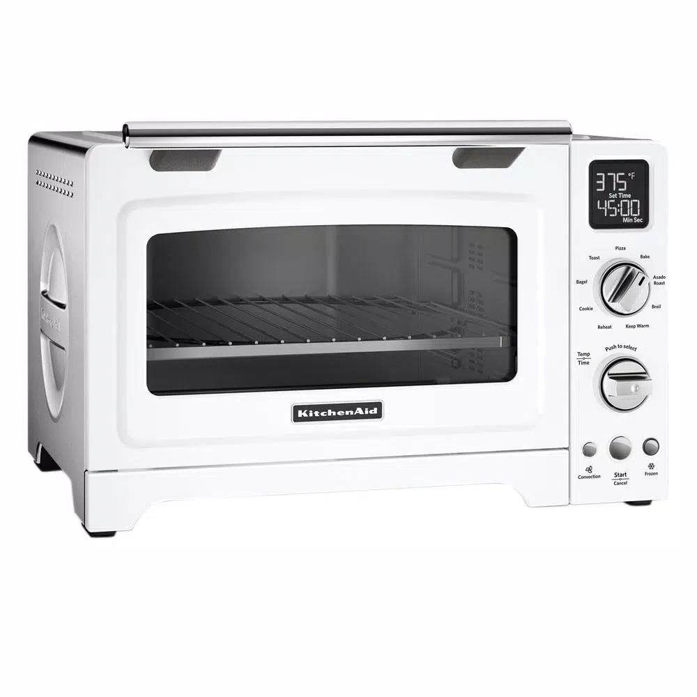 Toasters KitchenAid 2000 W 4-Slice White Convection Toaster Oven With Non-Stick Pan, Broiling Rack And Cooling Rack 4 Toasters KitchenAid 2000 W 4-Slice White Convection Toaster Oven With Non-Stick Pan, Broiling Rack And Cooling Rack - Image 2