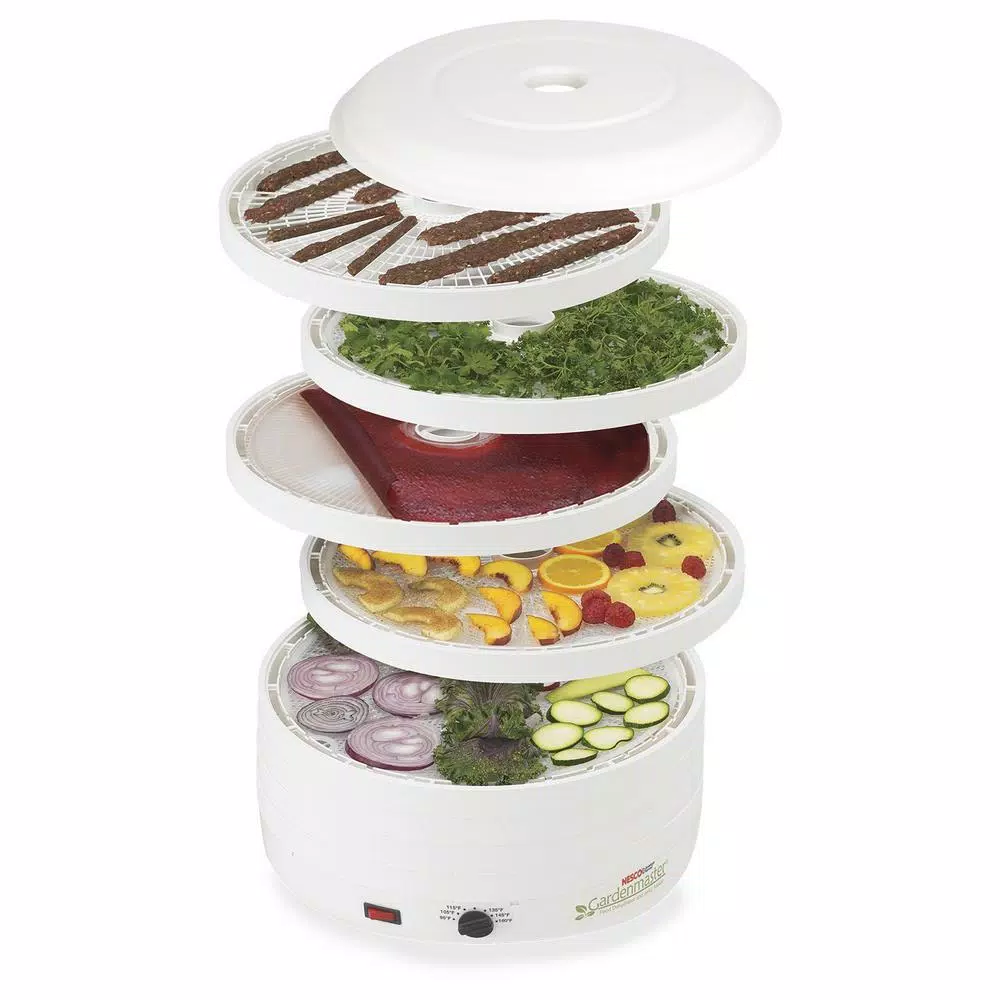 Food Processing Nesco Gardenmaster 8-Tray White Expandable Food Dehydrator With Recipe Book 6 Food Processing Nesco Gardenmaster 8-Tray White Expandable Food Dehydrator With Recipe Book - Image 4