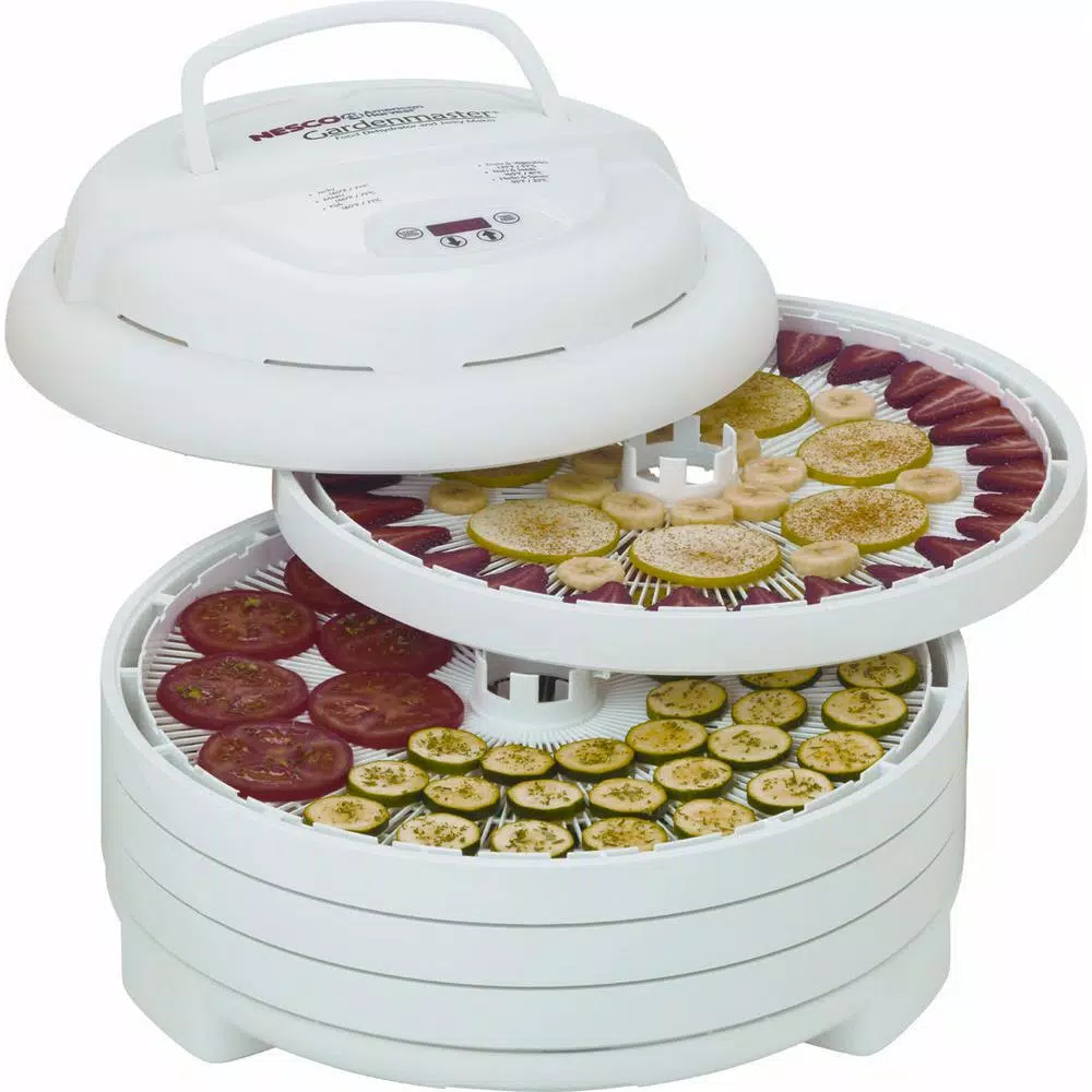 Food Processing Nesco Gardenmaster 4-Tray Expandable White Food Dehydrator With Temperature Control 5 Food Processing Nesco Gardenmaster 4-Tray Expandable White Food Dehydrator With Temperature Control - Image 3