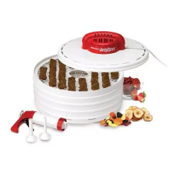 Food Processing Nesco Jerky Xpress 4-Tray White Food Dehydrator -Dessert Makers Popular Store white nesco dehydrators fd 28jx c3 1000