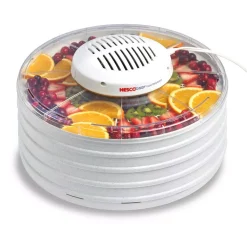 Food Processing Nesco 4-Tray White Expandable Food Dehydrator -Dessert Makers Popular Store white nesco dehydrators fd 37 fa 1000
