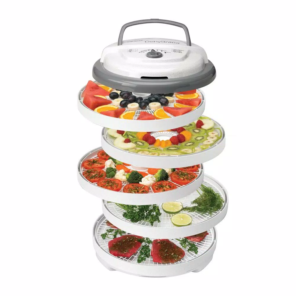 Food Processing Nesco Snackmaster Pro 5-Tray White Food Dehydrator With Temperature Control 9 Food Processing Nesco Snackmaster Pro 5-Tray White Food Dehydrator With Temperature Control - Image 7