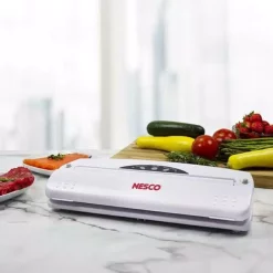 Food Processing Nesco White Food Vacuum Sealer With Bags 11 Food Processing Nesco White Food Vacuum Sealer With Bags -Dessert Makers Popular Store white nesco food vacuum sealers vs 01 4f 1000