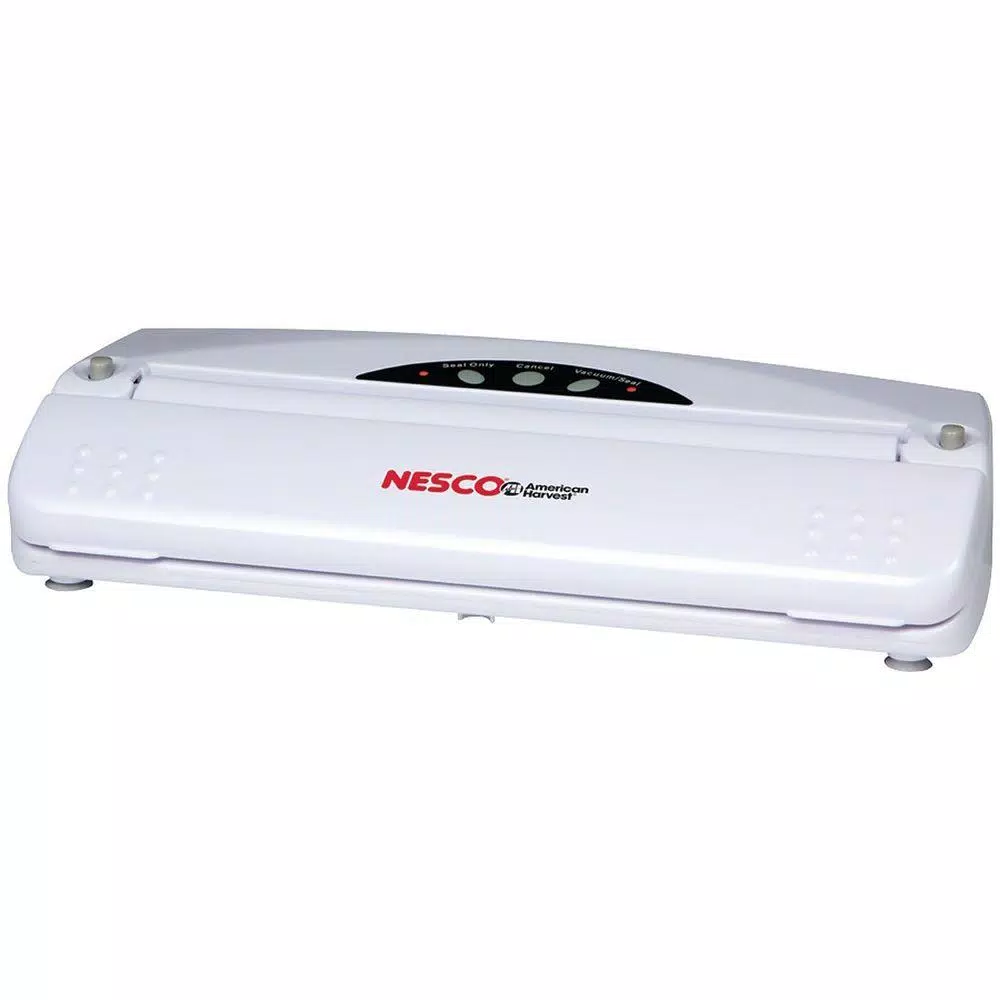 Food Processing Nesco White Food Vacuum Sealer With Bags 3 Food Processing Nesco White Food Vacuum Sealer With Bags