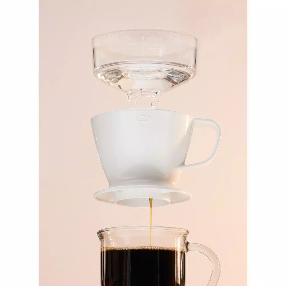 Coffee Makers OXO Good Grips 1.5-Cup White Pour-Over Coffee Maker 5 Coffee Makers OXO Good Grips 1.5-Cup White Pour-Over Coffee Maker - Image 3