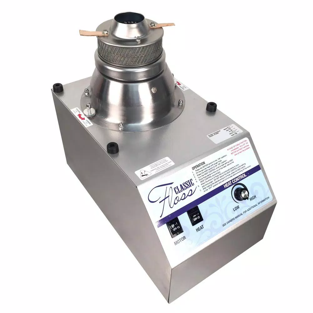 Dessert Makers Paragon Classic White Stainless Steel Cotton Candy Machine 5 Dessert Makers Paragon Classic White Stainless Steel Cotton Candy Machine - Image 3