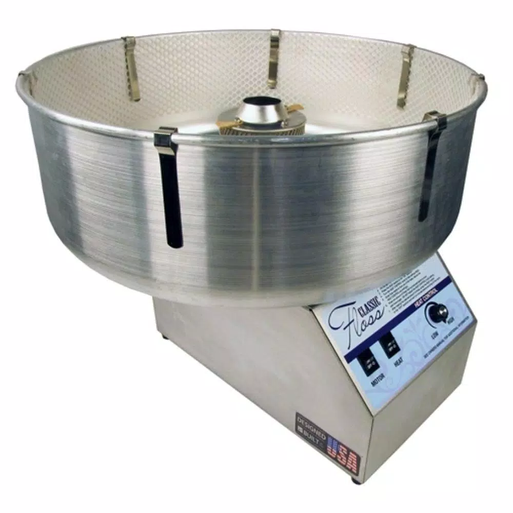 Dessert Makers Paragon Classic White Stainless Steel Cotton Candy Machine 3 Dessert Makers Paragon Classic White Stainless Steel Cotton Candy Machine