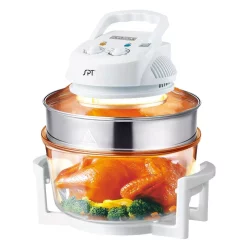 Toasters SPT 1300 W White Countertop Convection Oven With Built-in Timer And Extender Ring 12 Toasters SPT 1300 W White Countertop Convection Oven With Built-in Timer And Extender Ring -Dessert Makers Popular Store white spt toaster ovens so 2004 c3 1000