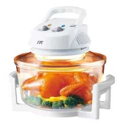 Toasters SPT 1300 W White Countertop Convection Oven With Built-in Timer And Extender Ring 16 Toasters SPT 1300 W White Countertop Convection Oven With Built-in Timer And Extender Ring -Dessert Makers Popular Store white spt toaster ovens so 2004 fa 1000