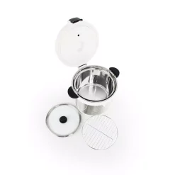 Cookers Tayama 7 Qt. Stainless Steel White Thermal Cooker/Slow Cooker 13 Cookers Tayama 7 Qt. Stainless Steel White Thermal Cooker/Slow Cooker -Dessert Makers Popular Store white tayama slow cookers txm 70xl 1f 1000