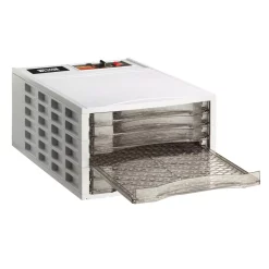Food Processing Weston 6-Tray White Food Dehydrator With Temperature Control -Dessert Makers Popular Store white weston dehydrators 75 0301 w c3 1000