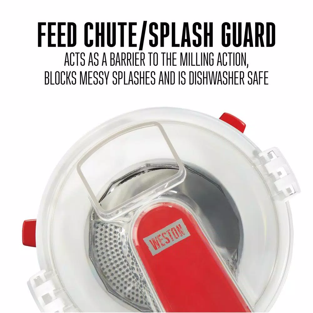 Food Processing Weston 7-Cup 2-Speed White Food Processor Mill 9 Food Processing Weston 7-Cup 2-Speed White Food Processor Mill - Image 7