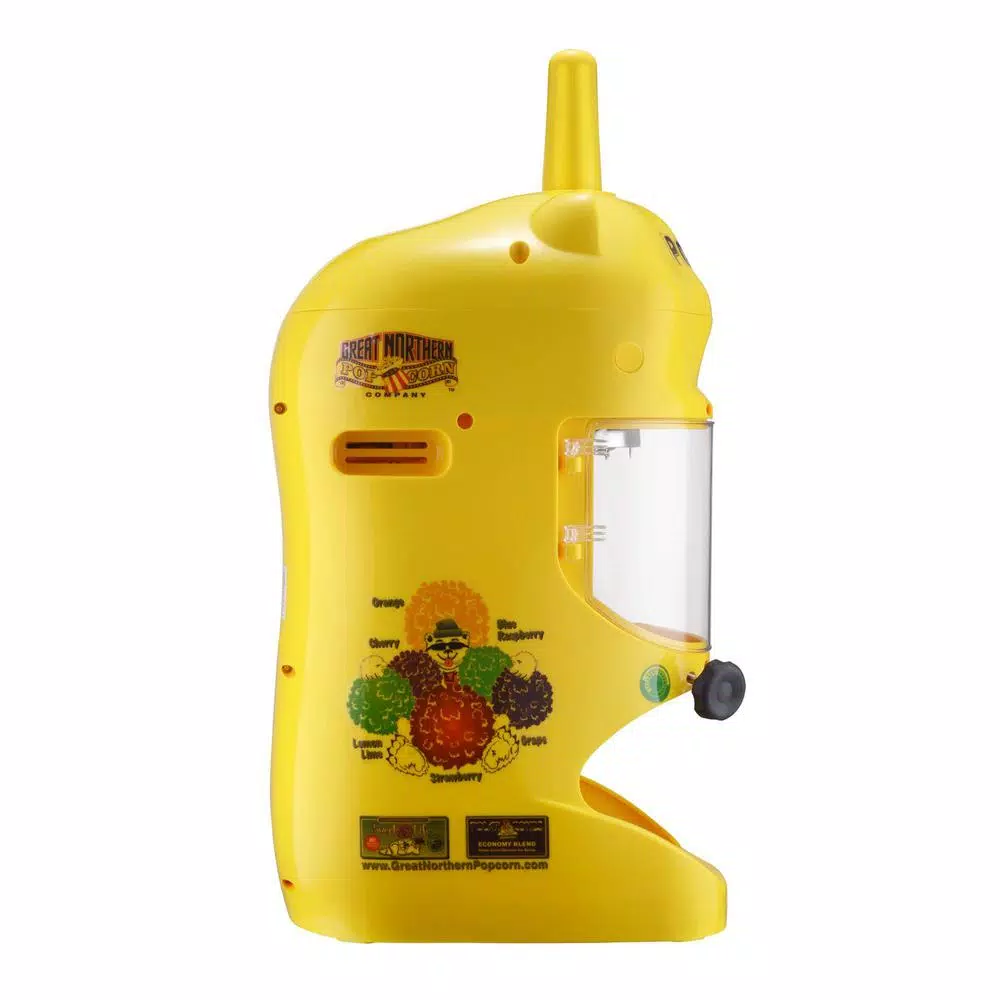 Dessert Makers Great Northern Polar Pal 32 Oz. Yellow Electric Ice Shaver And Snow Cone Machine 6 Dessert Makers Great Northern Polar Pal 32 Oz. Yellow Electric Ice Shaver And Snow Cone Machine - Image 4