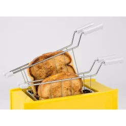 Toasters Nostalgia 4-Slice Yellow Wide Slot Grilled Cheese Toaster 12 Toasters Nostalgia 4-Slice Yellow Wide Slot Grilled Cheese Toaster -Dessert Makers Popular Store yellow nostalgia pop up toasters tcs2 1f 1000